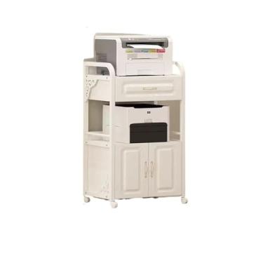 Imagem de LICONG-2020 Suporte de impressora, suporte de impressora, mesa de escritório, piso lateral, prateleiras multicamadas, armazenamento de escritório, multicamadas, suporte de armário organizador para