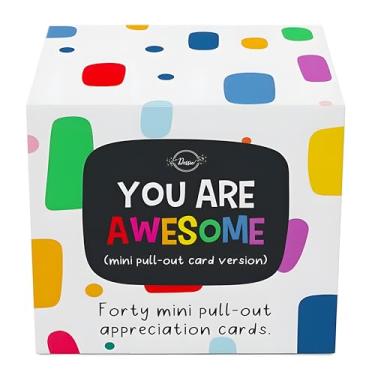 Imagem de Dessie Awesome Cards - 40 Unique Mini Encouragement Cards w/Inspirational Messages. Employee Appreciation Gifts. Teacher Appreciation Gifts in Bulk. Positive Affirmation Cards.