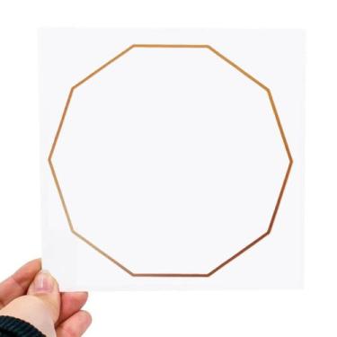 Imagem de Placa Grafico Decágono PVC 15x15cm - Radionica Radiestesia - Dhonella