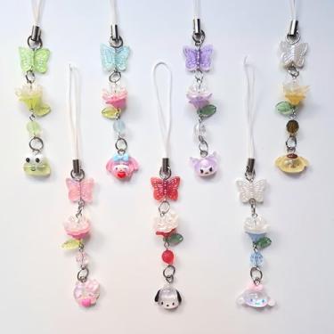 Imagem de Phone strap ♡ Chaveiro Kawaii Hello Kitty My Melody Kuromi Cinnamoroll Pochacco Acessório Pingente Celular Charm