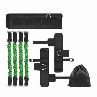 Imagem de Fitas de Resistência para Treinamento de Salto Vertical, Treinador de Força Explosivo Ajustável em Material TPE para Basquete e Futebol