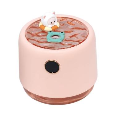 Imagem de XLWLLNJ Umidificador de ar 450ml tanque de água interno 3 modos Luz ambiente configurações de aroma difusor de óleo essencial difusor, Rosa