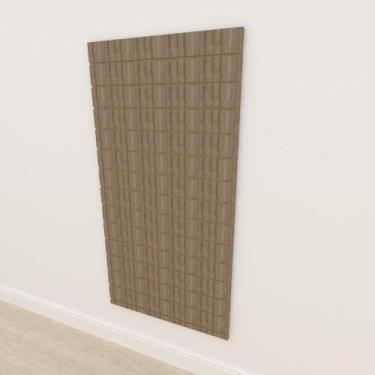 Imagem de Painel canaletado 18mm amadeirado escuro altura 180 cm comp 90 cm - E-
