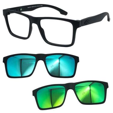 Imagem de Oculos Mormaii Swap NG 2 6153 A14 com 2 Clipon Azul e Verde, Azul, Ver