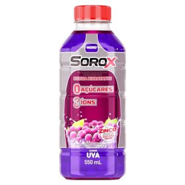 Imagem de Sorox Bebida Hidratante Zero Açúcar Uva com 8 Íons e Zinco, Eletrólitos para Hidratação e Reposição, Baixa Caloria, 550ml