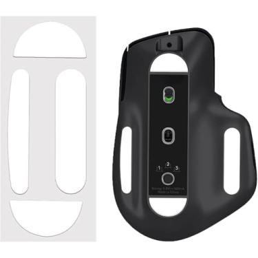 Imagem de Patins de mouse para jogos Logitech MX Master Superlight de alto desempenho PTFE substituição de pés de mouse bordas arredondadas Glide ultra suave 2 conjunto branco