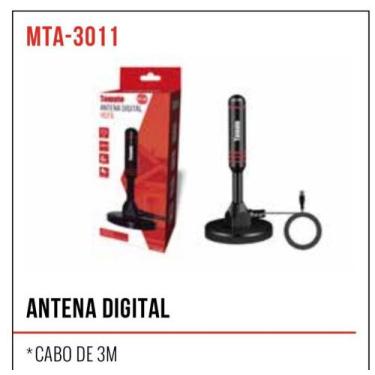 Imagem de Antena Digital Hdtv Tomate Mta-3011 Cabo 3m - Mxt
