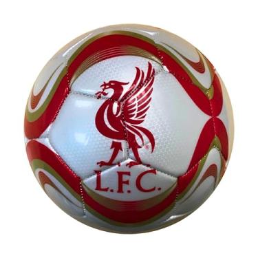 Imagem de Icon Sports Bola de futebol oficialmente licenciada pelo Liverpool FC, tamanho 5, cunhada branca