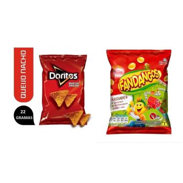 Imagem de Salgadinhos Elma Chips Doritos + fandangos presunto Caixa c/ 20un total
