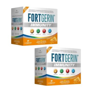 Imagem de Kit C2 Suplemento FortGerin Immunity Cápsulas - La San Day