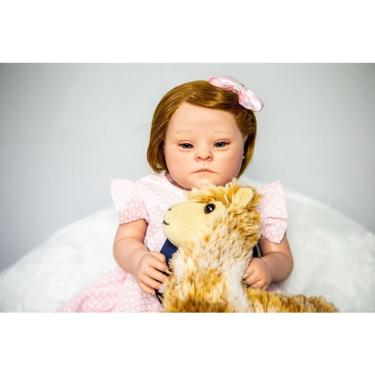 Imagem de Bebe Reborn Menina Sindrome de Down Super Realista