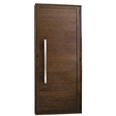 Imagem de Porta De Alumínio Lambril c/Puxador Direita Amadeirada