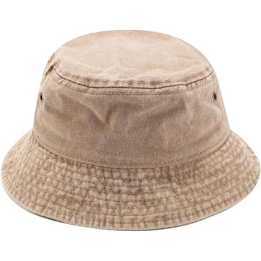 Imagem de Chapéus de balde homens angustiados jeans lavados pescadores bonés de dupla face caçamba camarada de balde de verão ao ar livre chapéu solar chapéu de chapéu casual praia tampa solar, chaque