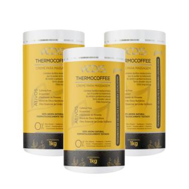 Imagem de Kit 3 Creme Para Massagem Thermocoffee Cafeína Pura+Liquibeads de Pimenta – Home Care