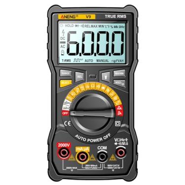 Imagem de SZITW V9 Multímetro digital 6000 contagens 2000V Teste de tensão Capacitímetro Voltímetro AC/DC Amperímetro Ferramentas de teste elétrico