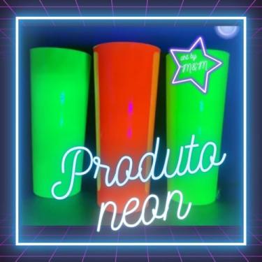 Imagem de Copo Neon Long Drink 50 Unid Brilha na Luz Negra 360ml (Roxo)
