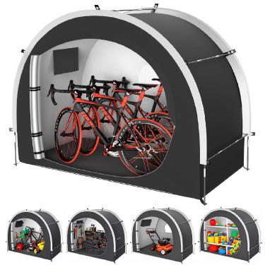 Imagem de cepkquis Tenda De Armazenamento Grande 39,4" Para Bicicletas, Motocicletas, E-Bikes, E-Scooters, Cortadores Grama, Proteção Externa À Prova D'Água, Poeira, Vento E Sol