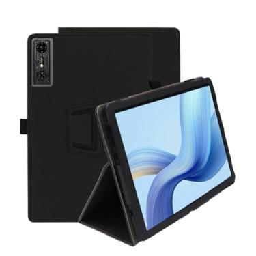 Imagem de INSOLKIDON Capa para tablet ZTE nubia RedMagic Gaming Pad Pro de 10,9 polegadas, capa ultrafina de couro PU com cobertura total, capa dobrável para tablet (preto)