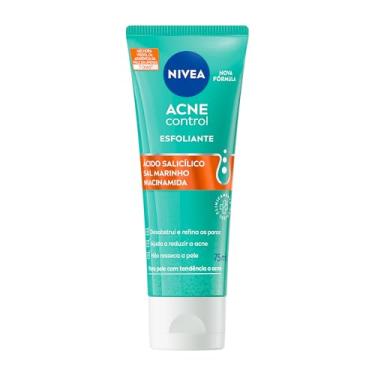 Imagem de NIVEA Esfoliante Facial Acne Control 75ml - Controla a oleosidade, ajuda a desobstruir os poros, remove células mortas, reduz a vermelhidão da acne, não resseca e nem agride a pele