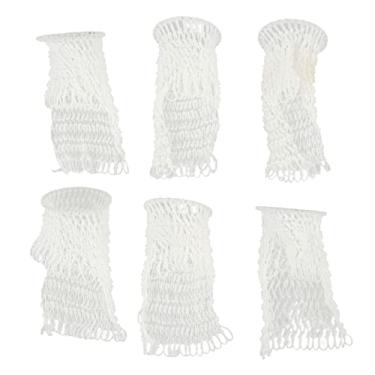 Imagem de Mesa de malha de malha de malha sem fundo Hollow out nylon bilhar acessórios de bolso de bolso conjunto de 6pcs para bilhar chinês sinuca inglês