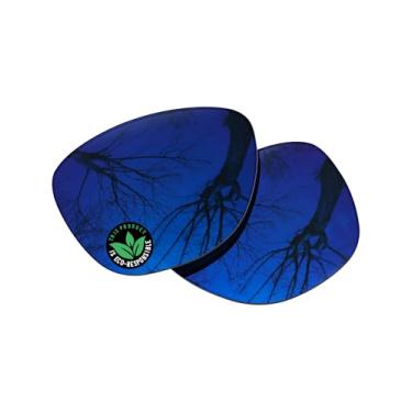 Imagem de Raydi Lentes de reposição de policarbonato para óculos de sol Ray-Ban Meta Skyler RW4010 52 mm - Trail Blue Mirror - Polarizadas