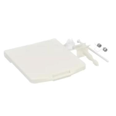Imagem de Kit de tampa do dispensador de detergente 4387043 compatível com máquinas de lavar louça Whirlpool - Budora - AP3108078, 300115, 300155, 3276, 3368981, 3369060, 3373471