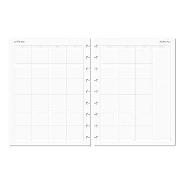 Imagem de Discagenda Refis de inserção Planner Discbound 120gsm 36.3 kg (mensal, HP Classic (17.8 x 23.5 cm))