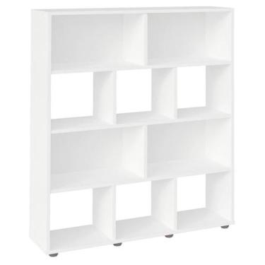 Imagem de Estante Livreiro 10 Nichos 109X91 cm Branco ARLY - Milani Store, Branc