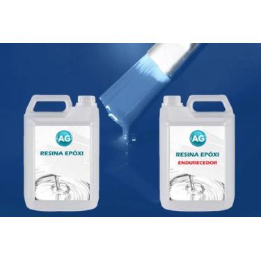 Imagem de Resina Epóxi 1Kg + Cor Sólida ul ure - Ral5009 Ag Baixa - Resinas Ag
