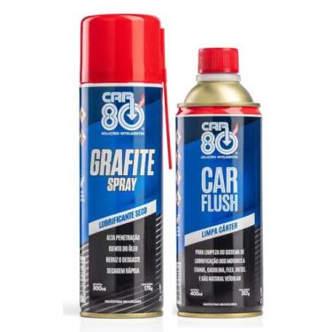 Imagem de Kit Grafite E Car Flush Descarbonizante Car80
