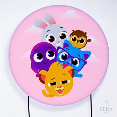 Imagem de Painel Decorativo para Festa 1,80x1,80 metros Vesti Fácil com Elástico Bolo Fofo - Fera Print