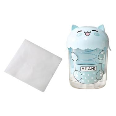 Imagem de Ioensy Filtro de iogurte grego, tigela fácil de limpar, filtro de iogurte em formato de gato, separador de soro para mesa, molhos caseiros e cozinha, Azul