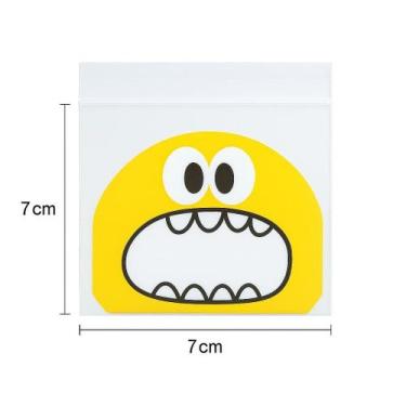 Imagem de Saquinho de Carinha Pequeno 7cm Amarelo 20unid. - Genérica