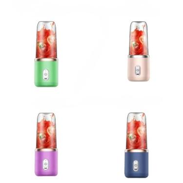 Imagem de Mini liquidificador elétrico portátil Juicer Liquidificador de alimentos Smoothie 6 lâminas(1 COPO ALEATORIO)