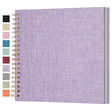 Imagem de Cherrich Álbum De Fotos 25X25 Cm, Capa Linho Para Casamento, Bebê, Família, Formatura, Cachorro, Férias