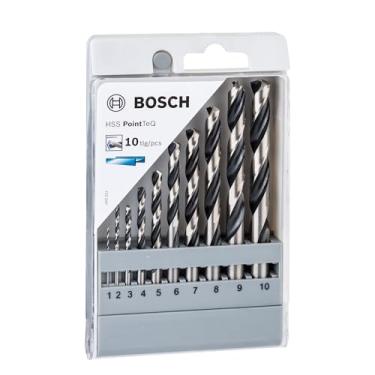 Imagem de Bosch Jogo Broca para Metal HSS-PointTeQ 1-10mm 10 peças