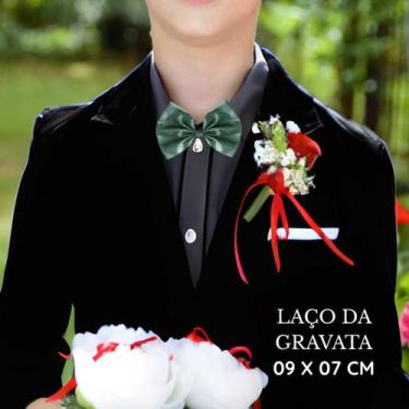 Imagem de Gravata Pajem Acessorio Casamento Oliva REF4198 - Só Mariazinha, Verde