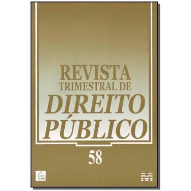 Imagem de Revista trimestral de direito publico ed. 58 - MALHEIROS EDITORES, 3