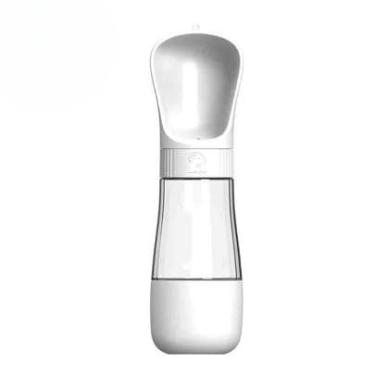 Imagem de Garrafa Térmica 2 em 1 490ml - Água Fresca por 8h para Cães/Gatos (Antivazamento, Filtro e Tampa-Copo) (Branco)