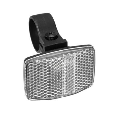 Imagem de X AUTOHAUX Refletores de bicicleta 5,4 x 4 cm refletor de aviso de bicicleta acessórios de bicicleta plástico branco