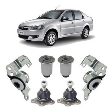 Imagem de Kit Pivô Bucha Suspensão Dianteira Siena 2005 2006 2007 2008 - QualyKi