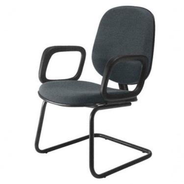 Imagem de Cadeira Diretor Interlocutor Para Escritório Linha Uno Cinza - DESIGN 