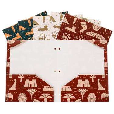 Imagem de Y YOMA Pacote com 6 pastas com 2 bolsos, tamanho carta, pastas decorativas com bolsos, 3 furos, papel fofo, para projetos, dois bolsos, pasta de arquivo com 3 anéis para escola, escritório, casa,