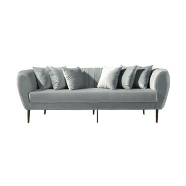 Imagem de Sofá Living Itália 1,90 - Best Mobília, Linho Cinza Mescla