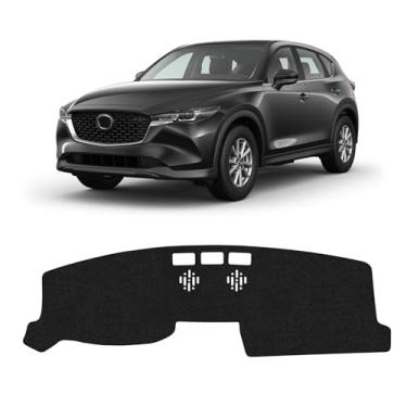 Imagem de KUST Tapete de painel de carro para Mazda CX-5 CX5 2017-2024 2025 sem HUD Tapete de painel antiderrapante Acessórios interiores para Mazda CX5 CX-5 Tapete de painel de ajuste personalizado Tapete de