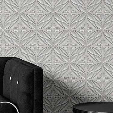 Imagem de Papel de Parede Adesivo Autocolante Efeito 3D Desenho Geometrico Decoração 15 Metros