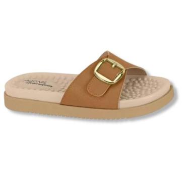Imagem de Chinelo Slide Papete Feminino Modare 7178.120.21736, 37, Camel