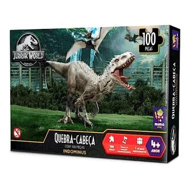 Imagem de QUEBRA CABEÇA 100 PÇ - INDOMINUS - JURASSIC WORLD - MIMO BRINQUEDOS