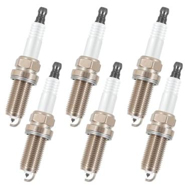 Imagem de Vela de ignição Iridium pacote com 6 4469 LFR5AIX-11 adequada para 5,7 Ram 1500 2500 3500, Dodge Charger Challenger substitui Chrysler Dodge Jeep Ram 4.7L 5.7L 6.4L V8