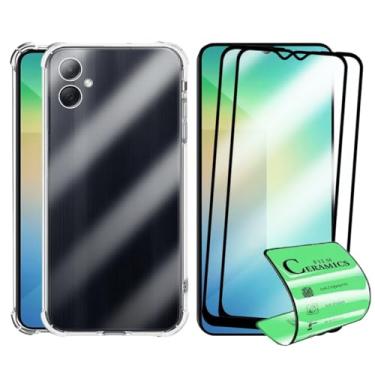 Imagem de Kit Capa Capinha Case + 2 Películas De Cerâmica Anti Impacto Para Samsung Galaxy A06